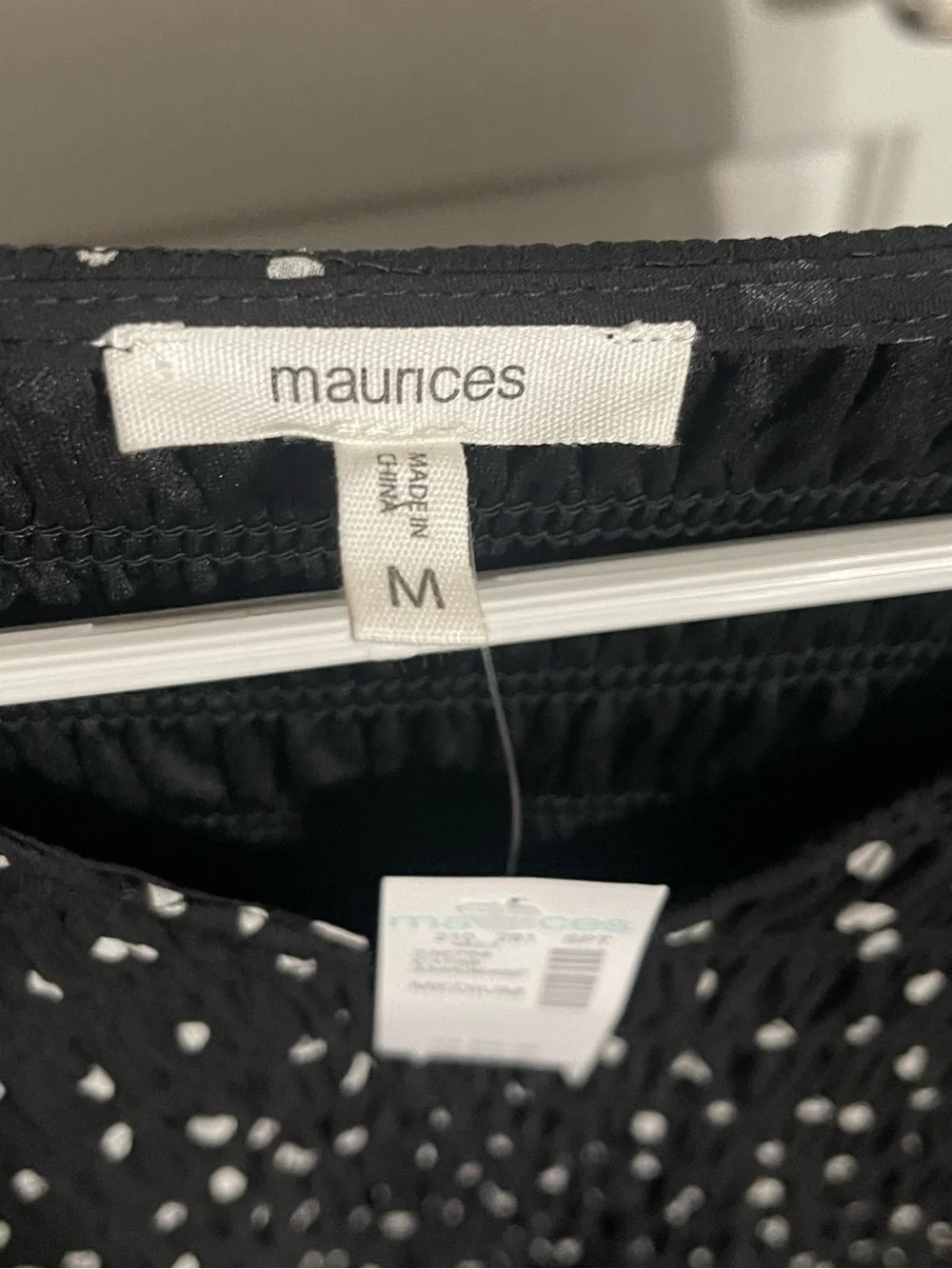 Maurices Black & White Polka Dot Midi Dress - Picture 7 of 9
